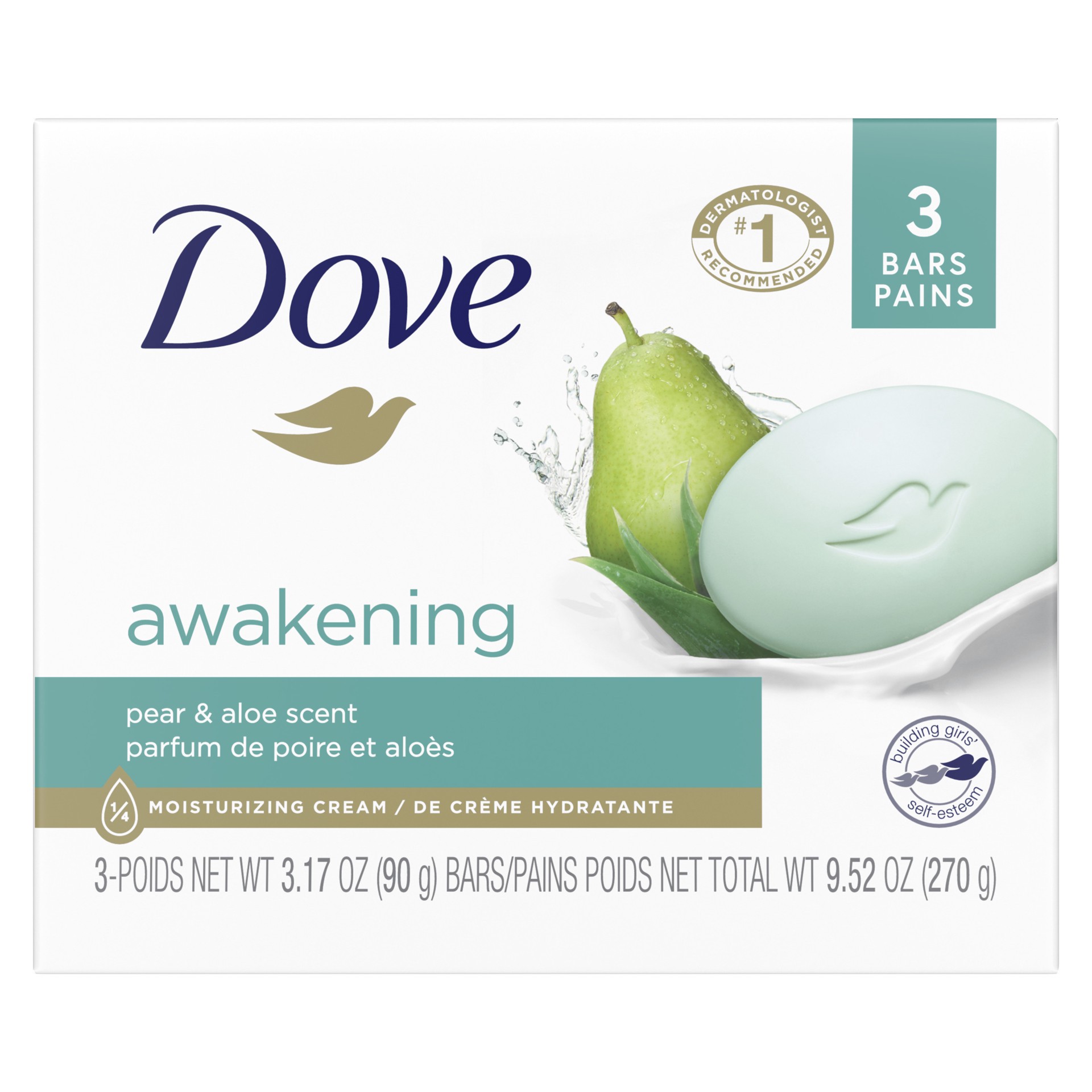 slide 1 of 7, Dove Beauty Bar Gentle Skin Cleanser Awakening, 3.75 oz, 3 Bars , 3.75 oz