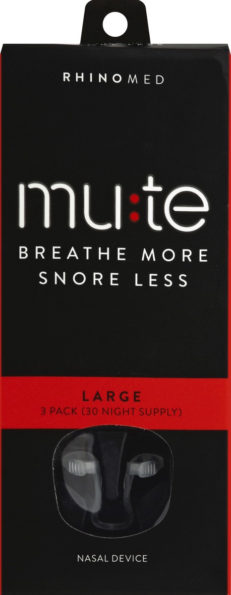 slide 3 of 6, Mute Nasal Device Large 3 Pack, 3 ct