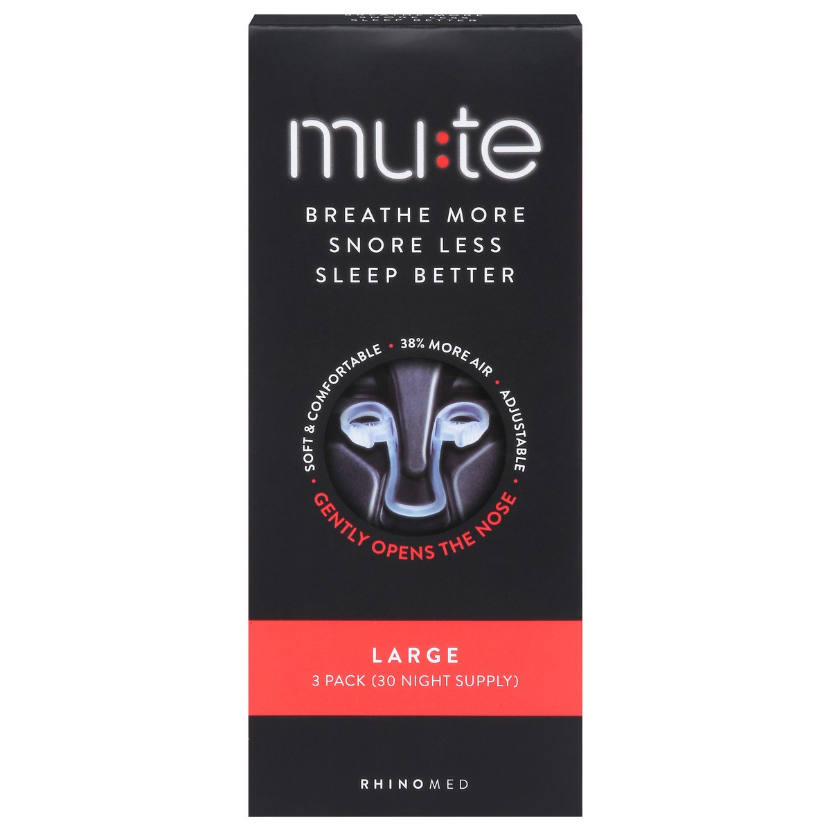 slide 1 of 6, Mute Nasal Device Large 3 Pack, 3 ct