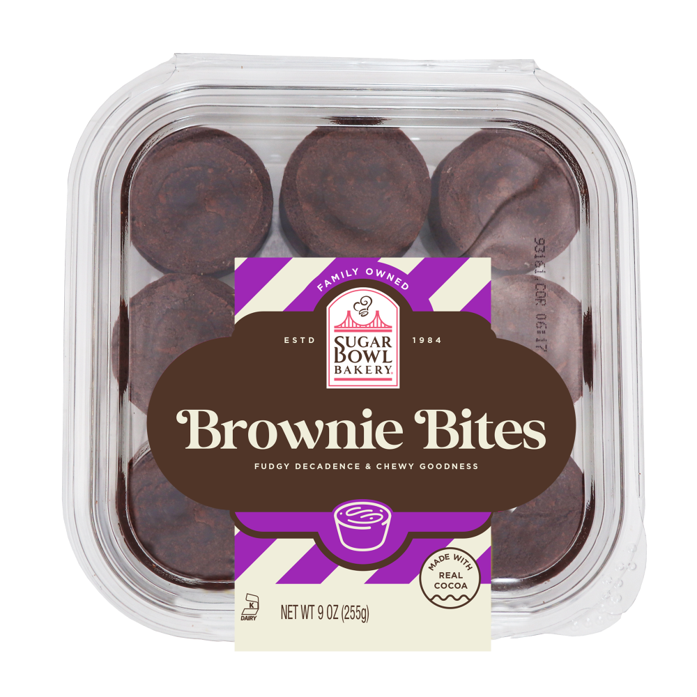 slide 1 of 1, Sugar Bowl Bakery Brownie Bites, 9 oz