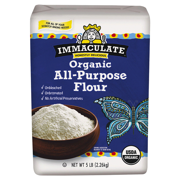 slide 1 of 1, Immaculate Organic All-Purpose Flour, 5 lb