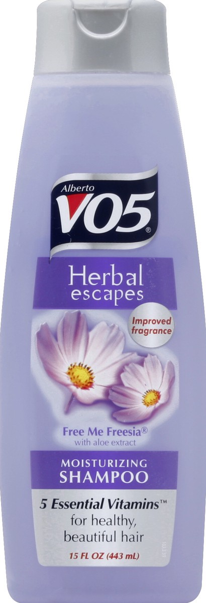 slide 2 of 3, Alberto VO5 Shampoo, Moisturizing, Free Me Freesia, with Aloe Extract, 15 oz