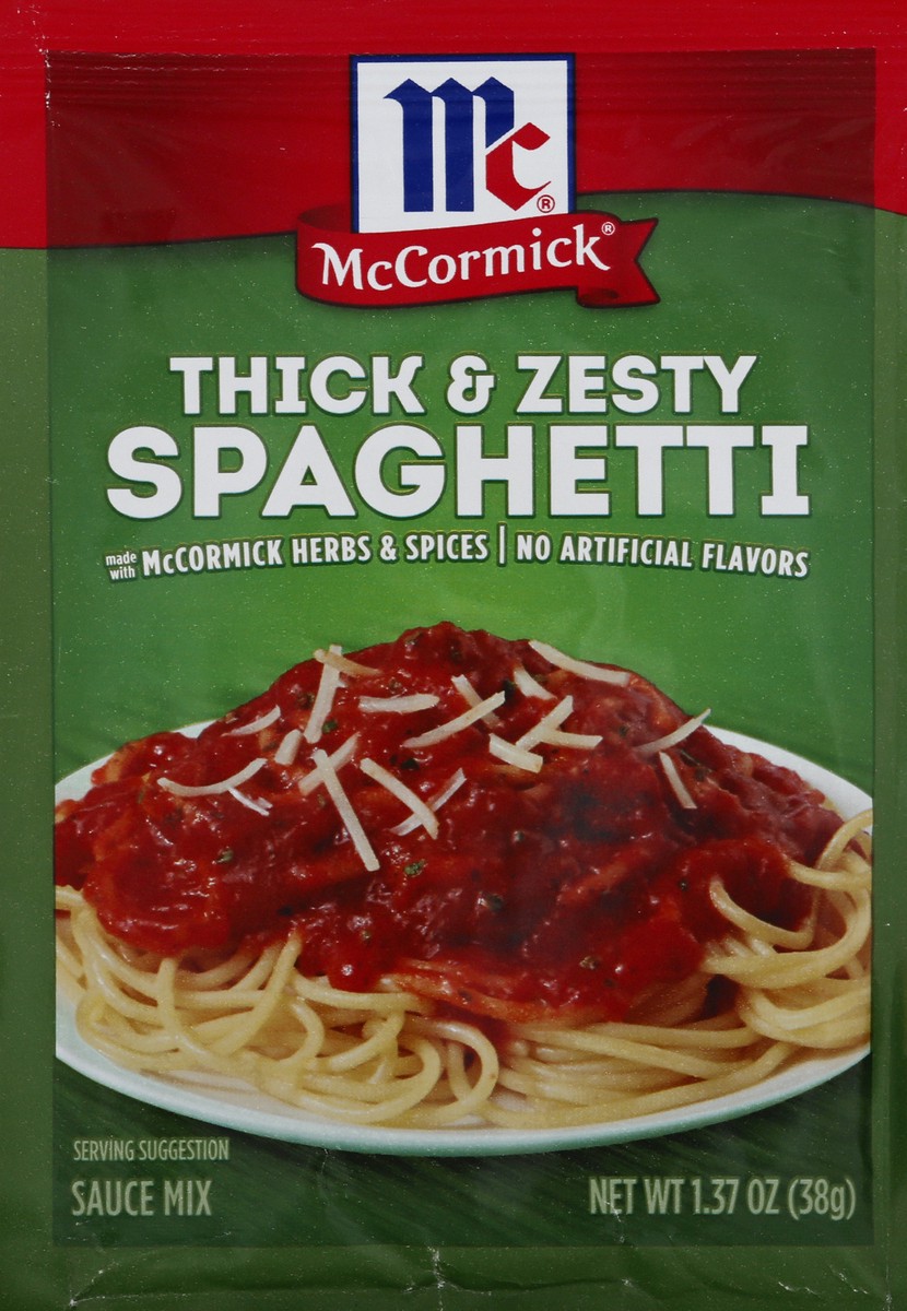 2 McCormick Thick And Zesty Spaghetti Sauce Mix - 1.37oz Lot of 2