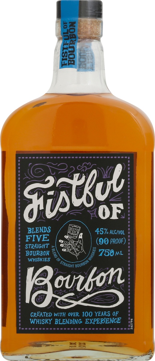 slide 7 of 8, Fistful Of Bourbon Whiskey, 750 ml