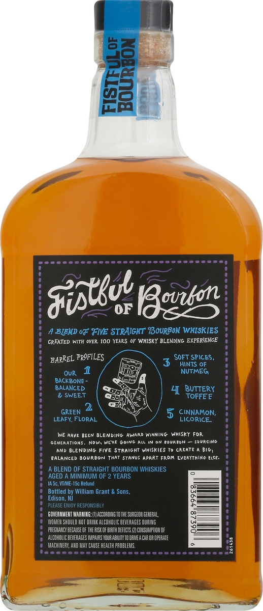 slide 8 of 8, Fistful Of Bourbon Whiskey, 750 ml