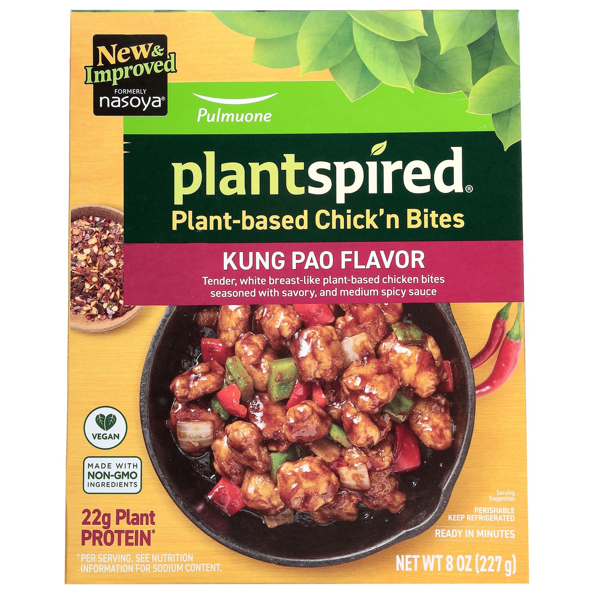 slide 1 of 14, Pulmuone Plantspired Plant-Based Kung Pao Flavor Chick'n Bites 8 oz, 8 oz