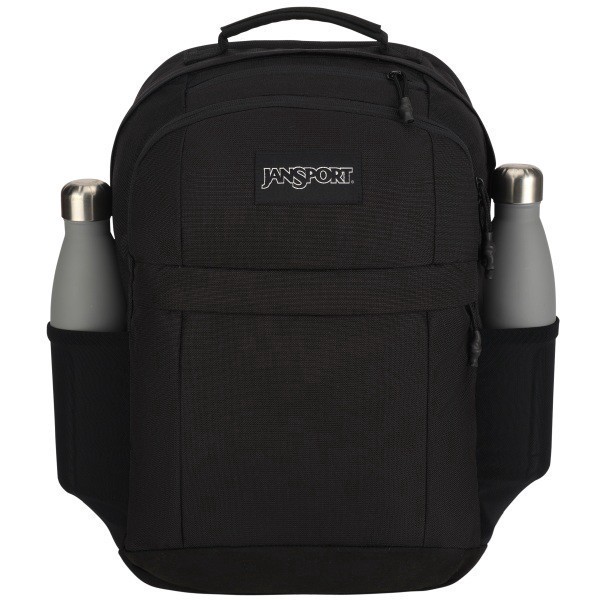 slide 4 of 8, Jansport Landings Pack With 15"" Laptop Pocket, 100% Recycled, Black, 1 ct