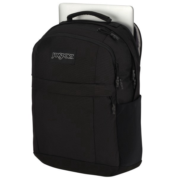 slide 5 of 8, Jansport Landings Pack With 15"" Laptop Pocket, 100% Recycled, Black, 1 ct