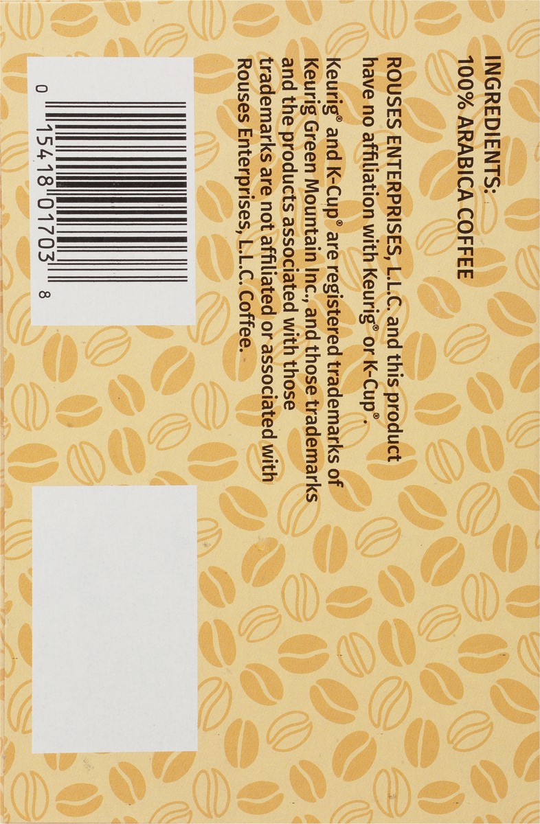 slide 8 of 14, Rouses Markets Single Serve Cups Ground House Blend Coffee 12 - 0.35 oz Cups, 12 ct