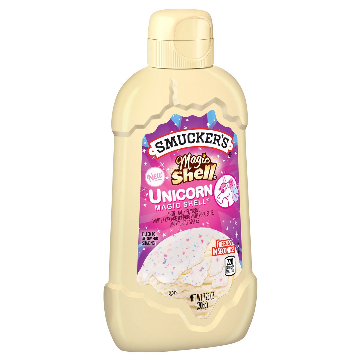 slide 1 of 14, Smucker's Magic Shell Unicorn Topping, 7.25 oz
