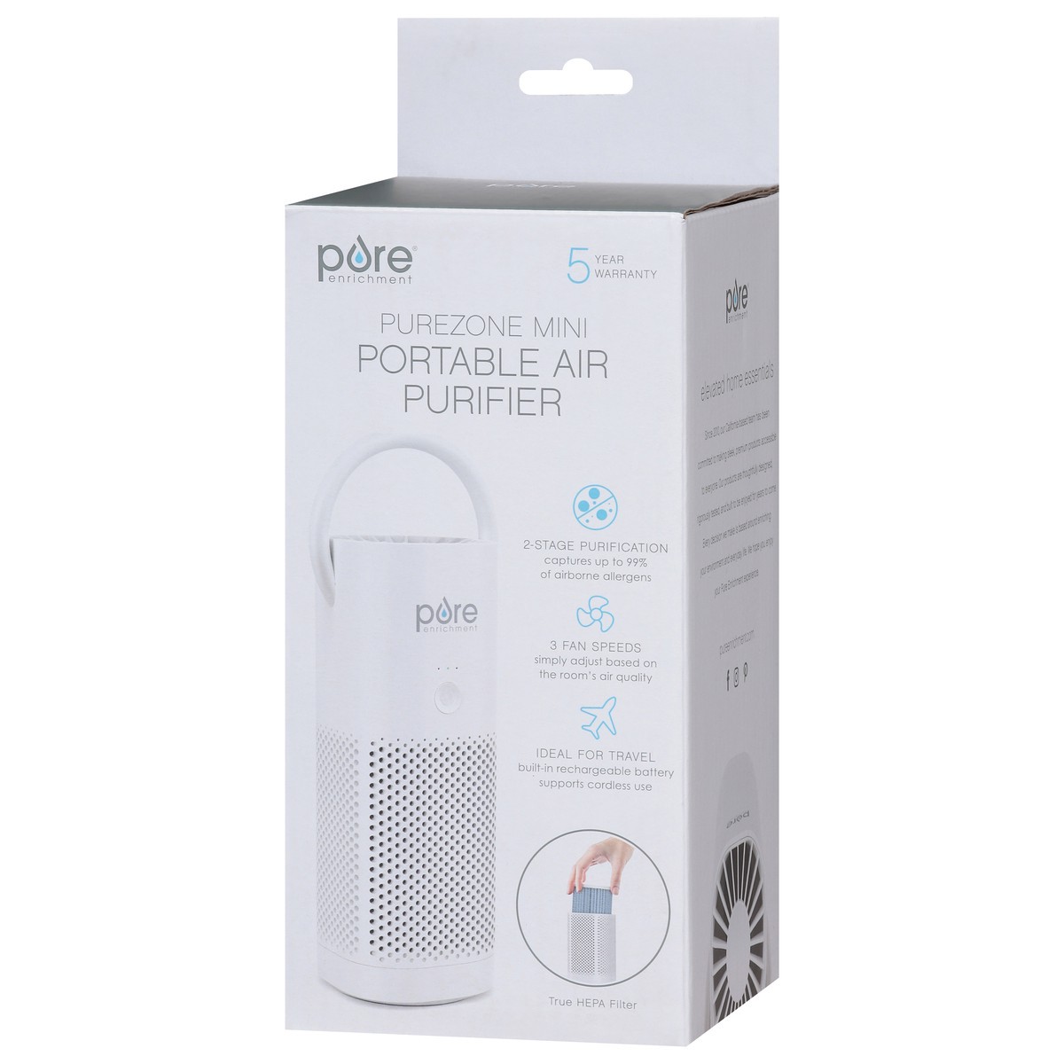 slide 11 of 13, Pure Enrichment Purezone Portable Air Purifier Mini 1 ea, 1 ct