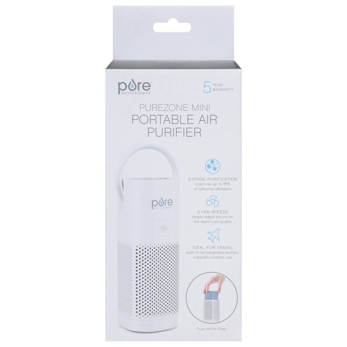 slide 2 of 13, Pure Enrichment Purezone Portable Air Purifier Mini 1 ea, 1 ct