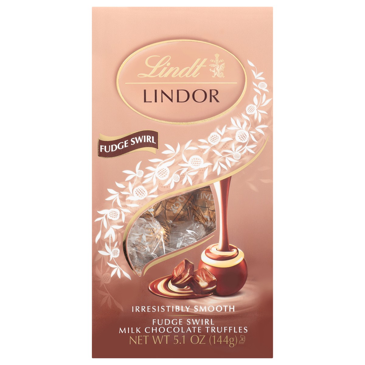 slide 1 of 9, Lindt Fudge Swirl Milk Chocolate Truffles 5.1 oz, 5.1 oz