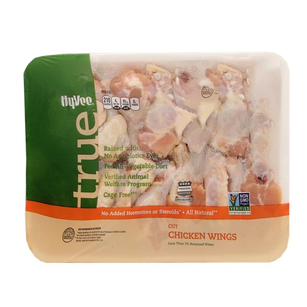 slide 1 of 1, Hy-Vee True Chicken Wings, per lb