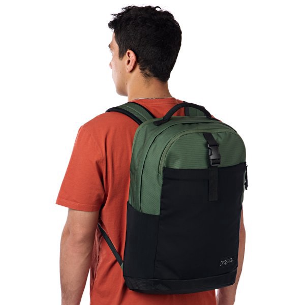 slide 7 of 8, Jansport Journey Pack With 15"" Laptop Pocket, 100% Recycled, Cargo Green, 1 ct