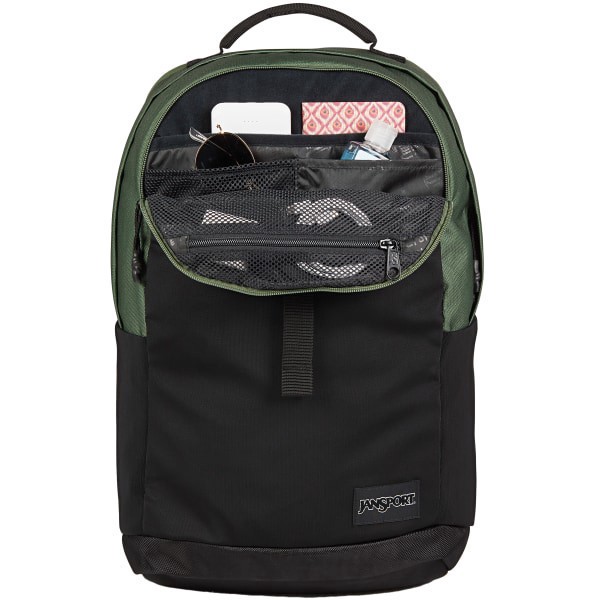 slide 5 of 8, Jansport Journey Pack With 15"" Laptop Pocket, 100% Recycled, Cargo Green, 1 ct