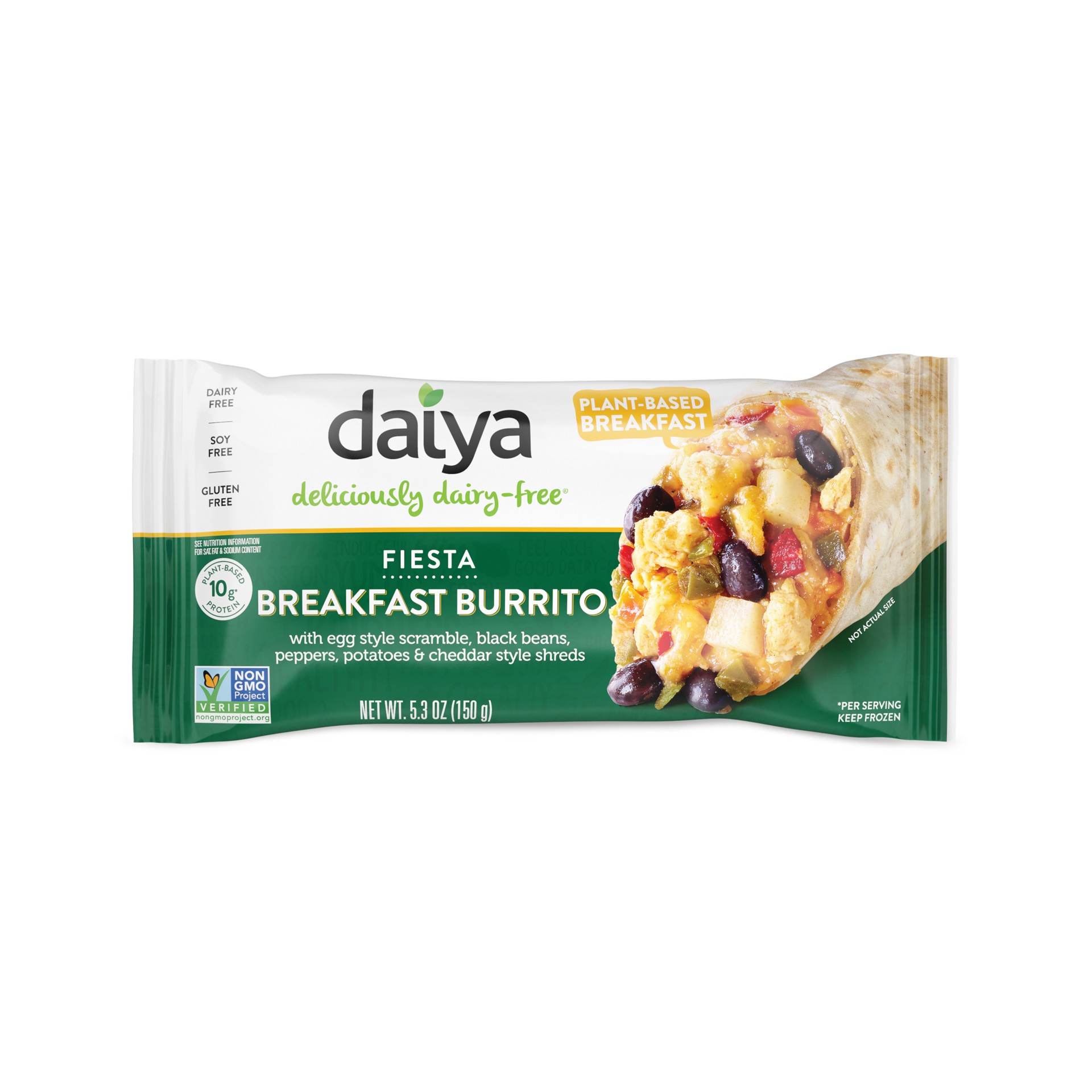 slide 1 of 2, Daiya Breakfast Burrito, Fiesta, 5.3 oz