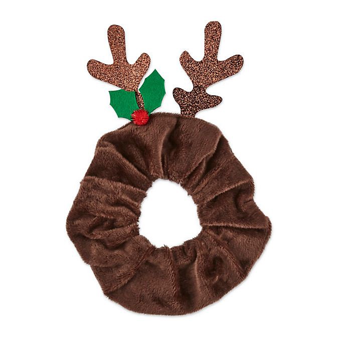 slide 3 of 3, scünci Scunci 1Pk Reindeer Scrunchies, 1 ct
