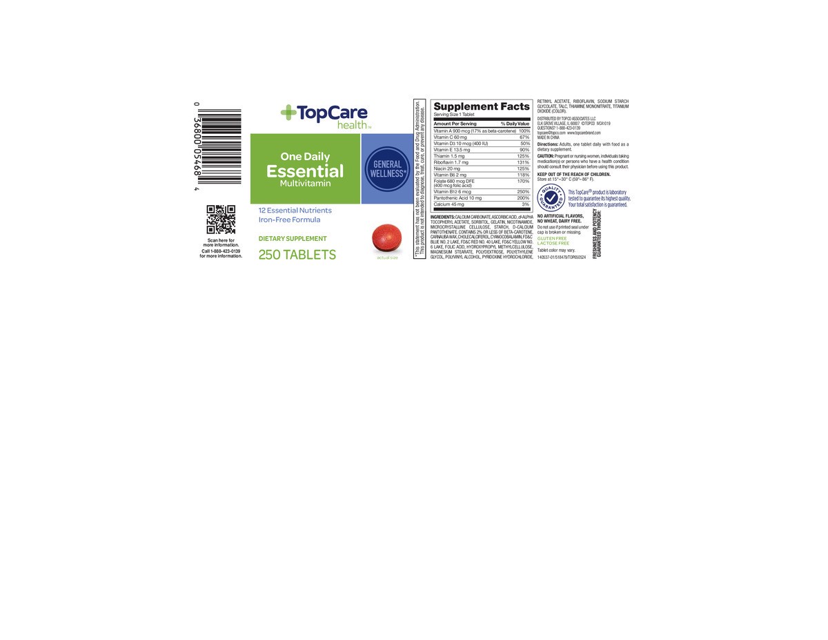 slide 6 of 15, Topcare Vitmn One Daily Essential Tabs, 250 ct