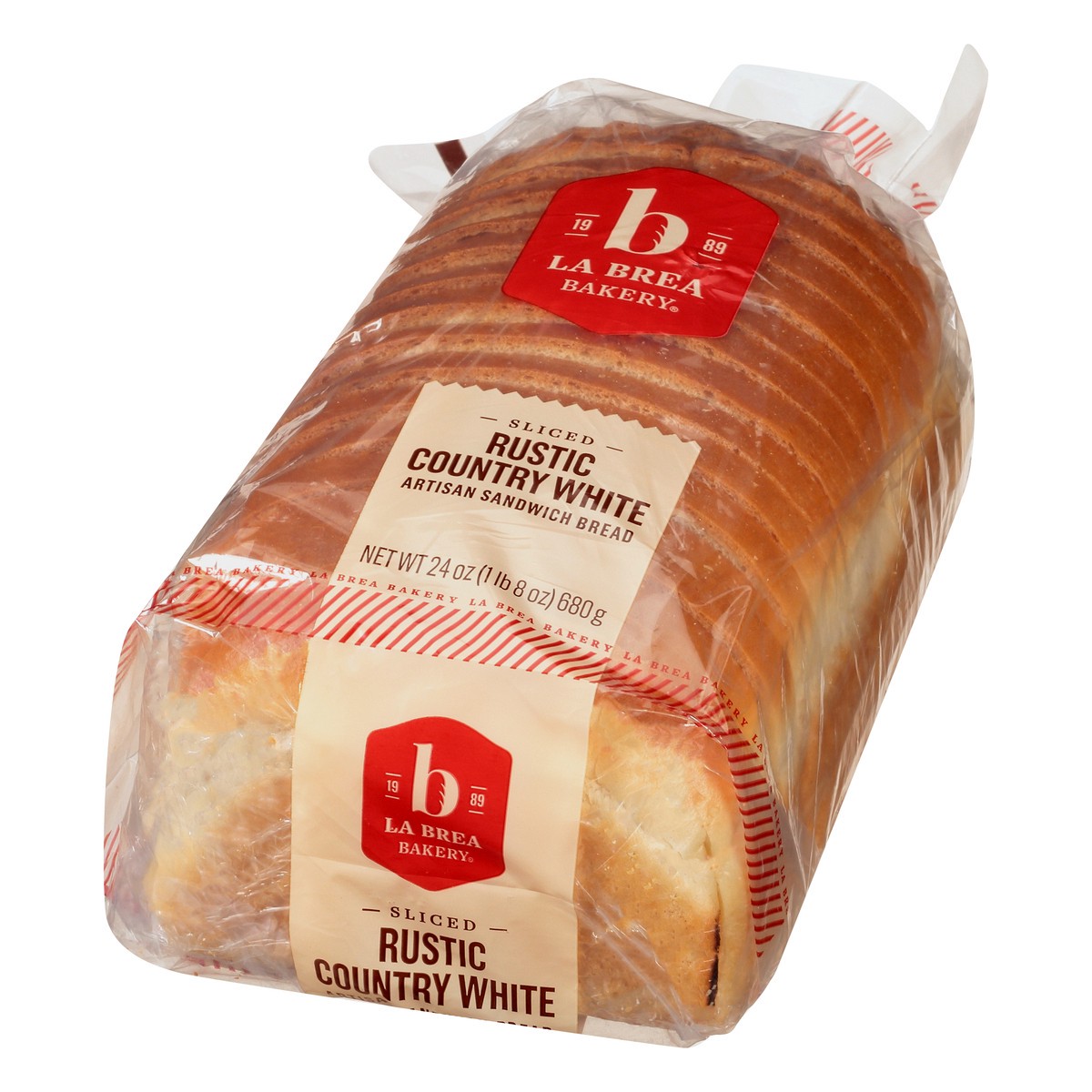 slide 2 of 13, La Brea Bakery Sliced Rustic Country White Artisan Sandwich Bread 24 oz, 24 oz