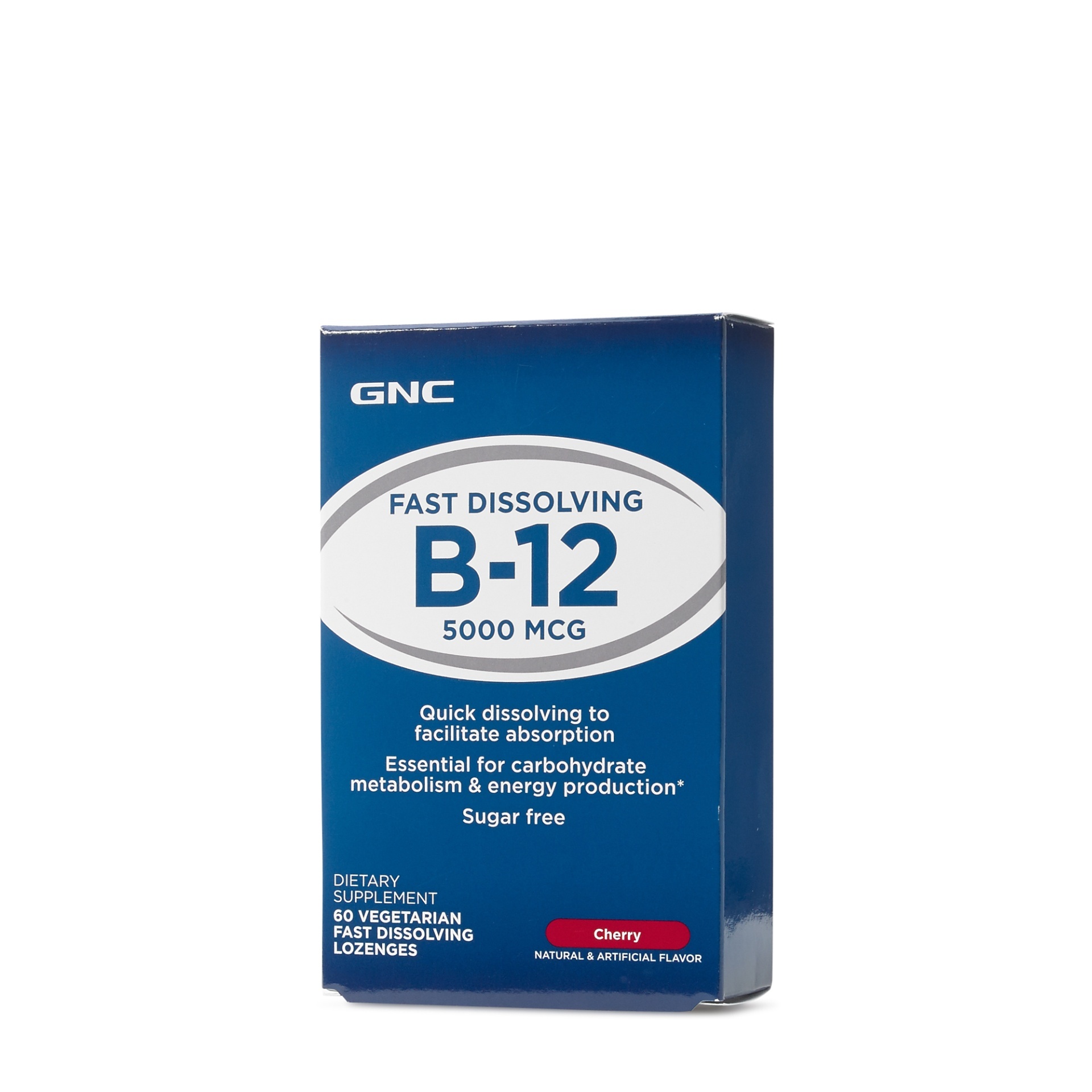 slide 1 of 1, GNC Vitamin B-12 5000 mcg - Cherry, 60 ct