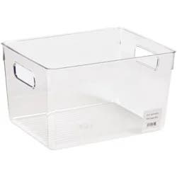 our goods Rectangle Storage Bin - Clear