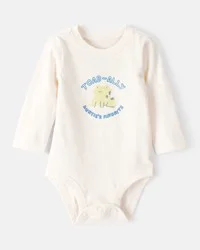 Carter's Baby Boy Aunts Favorite Cotton Long-Sleeve Graphic Bodysuit - Ivory Ivory NB