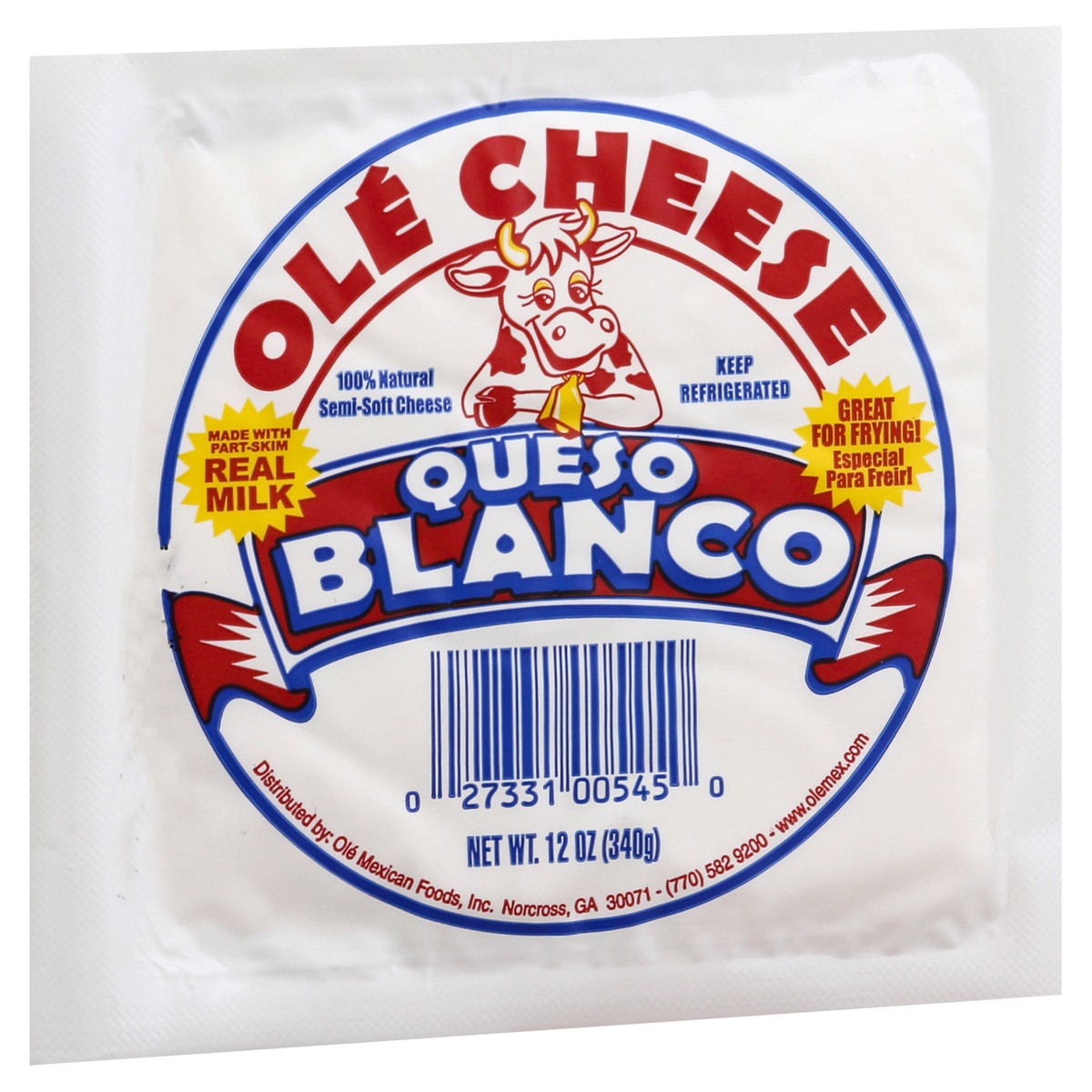 slide 7 of 13, Ole Cheese Queso Blanco Cheese 12 oz, 12 oz