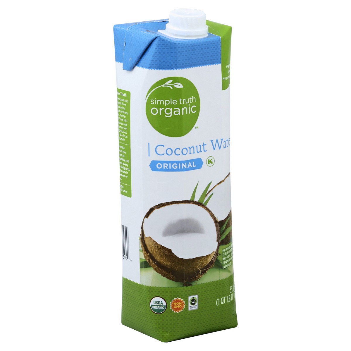 slide 2 of 5, Simple Truth Organic Original Coconut Water - 33.8 fl oz, 33.8 fl oz