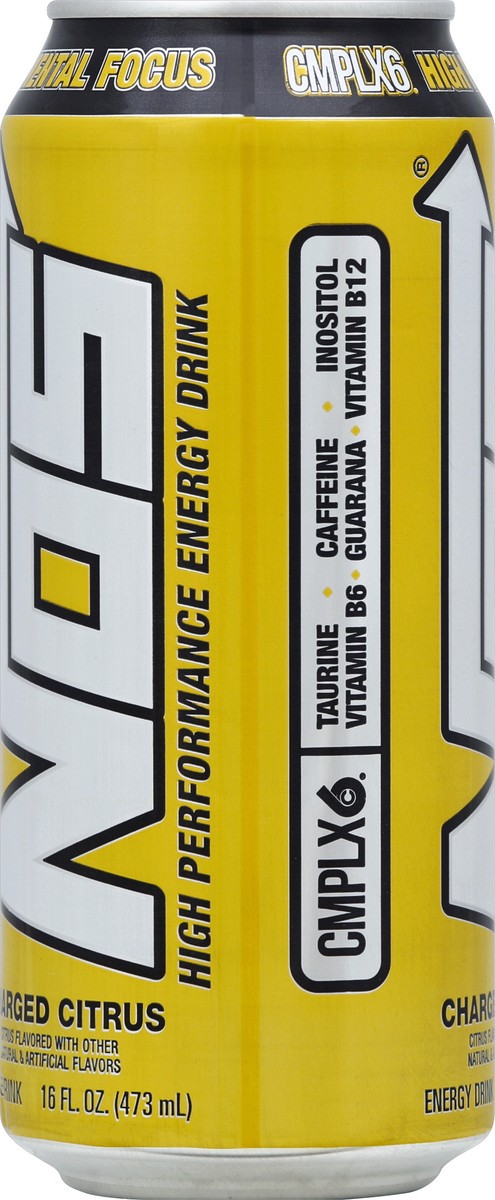 slide 3 of 4, NOS Energy Drink 16 oz, 16 fl oz