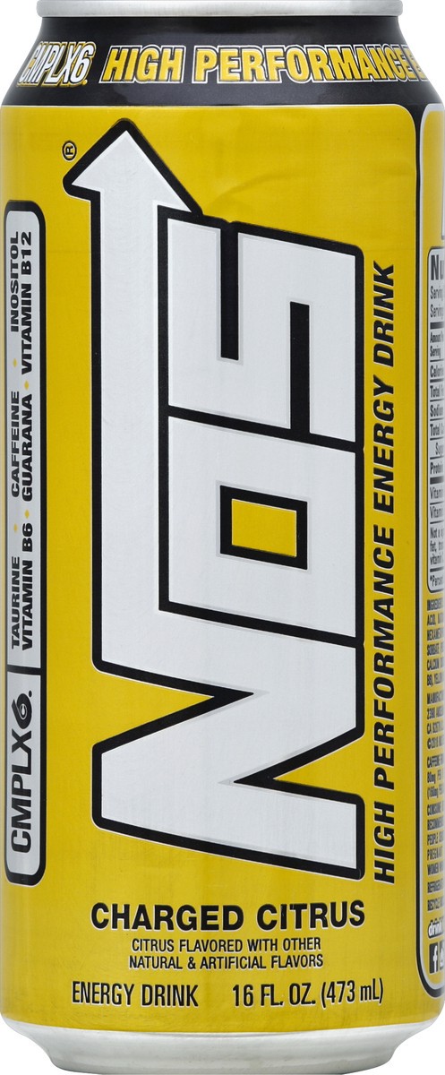 slide 4 of 4, NOS Energy Drink 16 oz, 16 fl oz