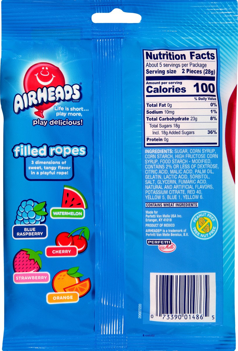 slide 7 of 9, Airheads Filled Ropes Original Fruit, 5 oz