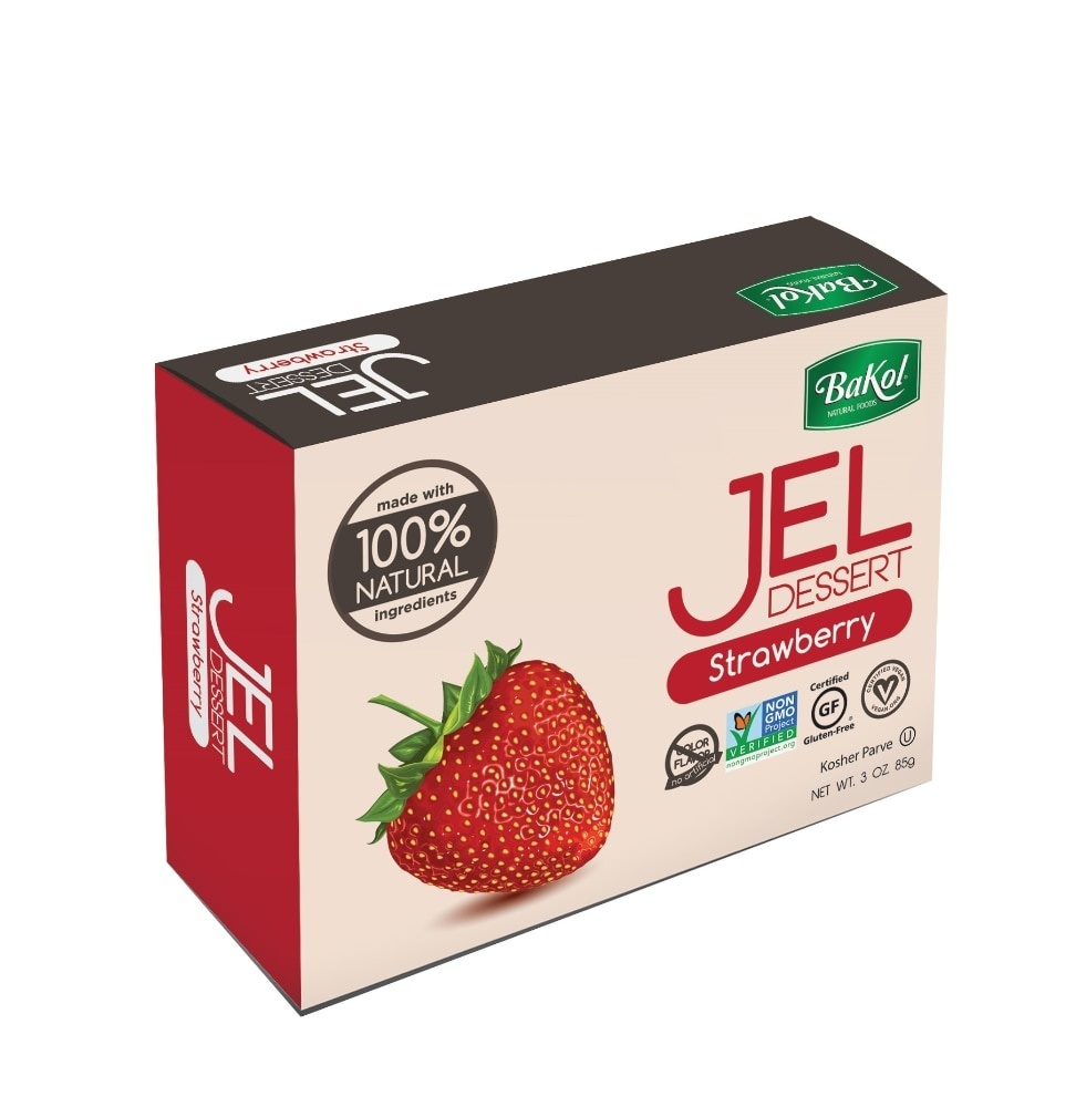 slide 1 of 1, BaKol Strawberry Jel Dessert, 3 oz