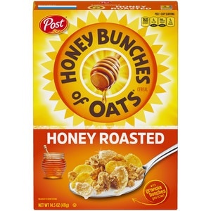 slide 1 of 1, Honey Bunches of Oats Honey Bunch Of Oats Honey Roasted Cereal, 14.5 Oz, 14.5 oz