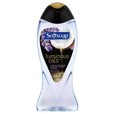 slide 1 of 2, Softsoap Coconut and Lavender Luminous Oil Body Wash, 15 fl oz