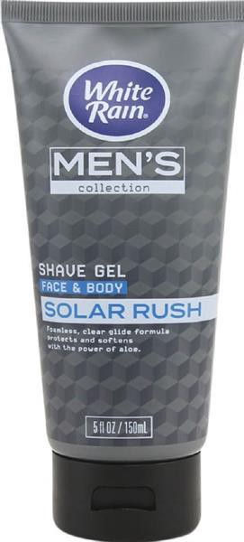slide 1 of 1, White Rain Men's Collection Solar Rush Face & Body Shave Gel, 5 oz