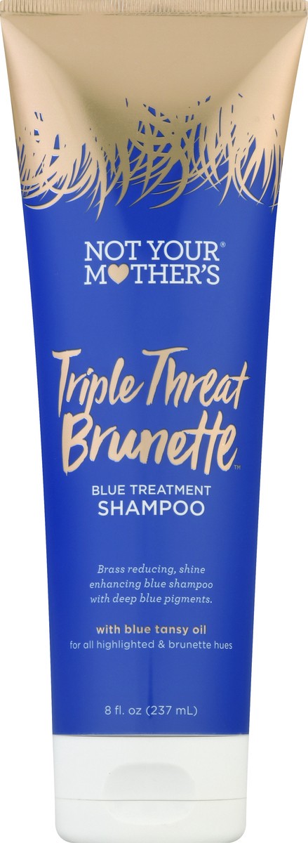 slide 5 of 12, Not Your Mother's Triple Threat Brunette Blue Treatment Shampoo 8 oz, 8 oz