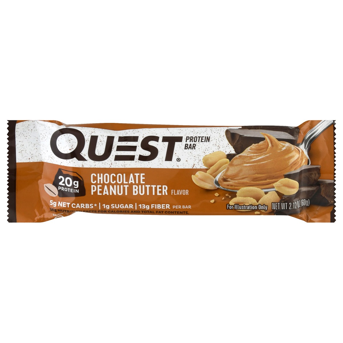 slide 6 of 13, Quest Chocolate Bar Peanut Butter, 2.12 oz