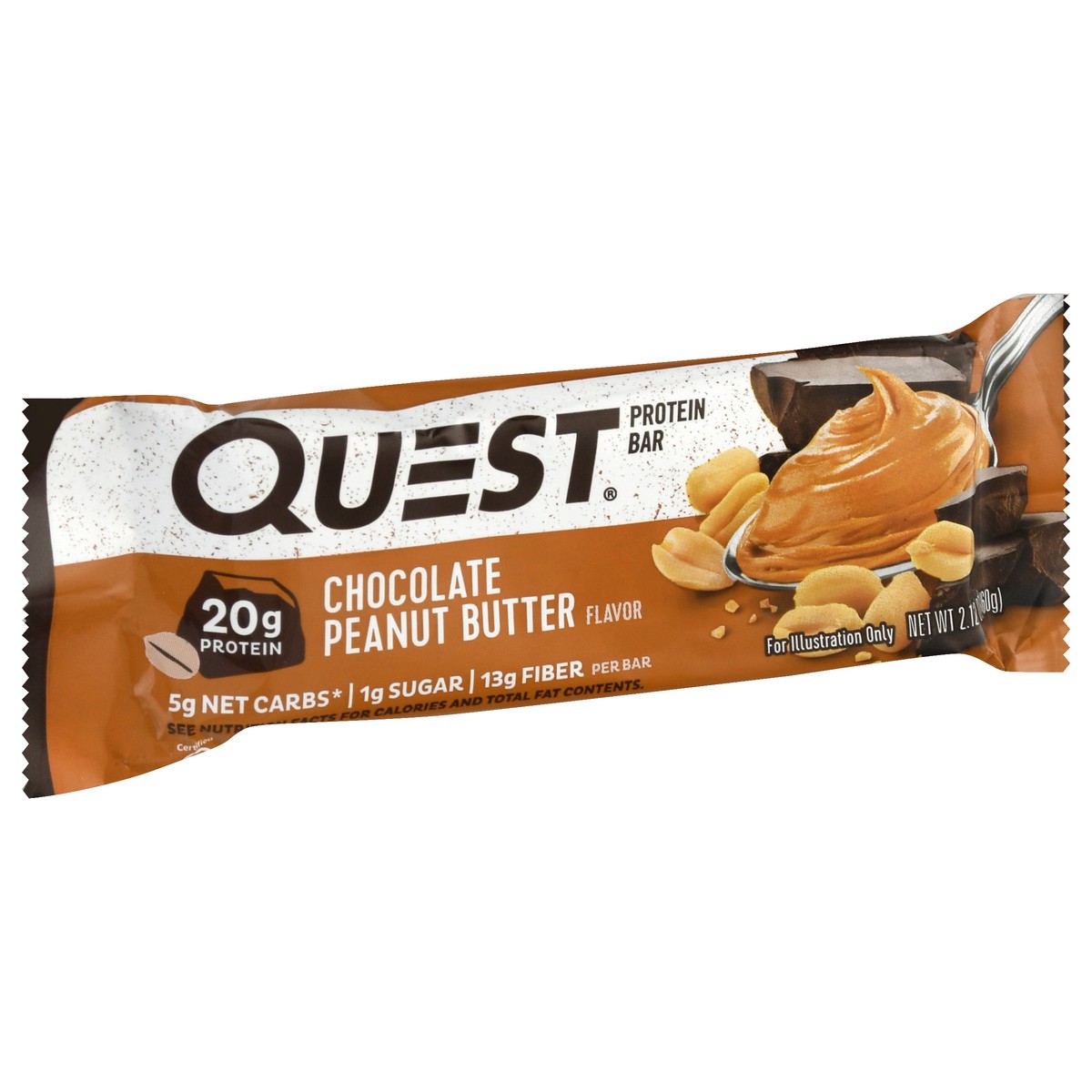 slide 9 of 13, Quest Chocolate Bar Peanut Butter, 2.12 oz