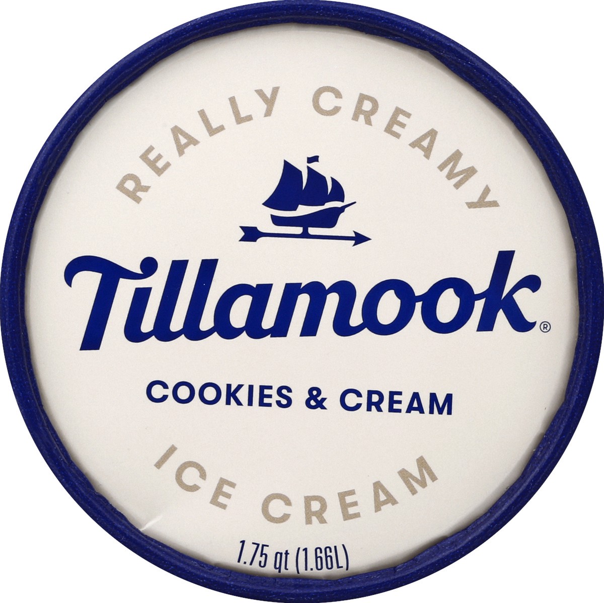 slide 2 of 6, Tillamook Cookies & Cream Ice Cream, 1.75 qt