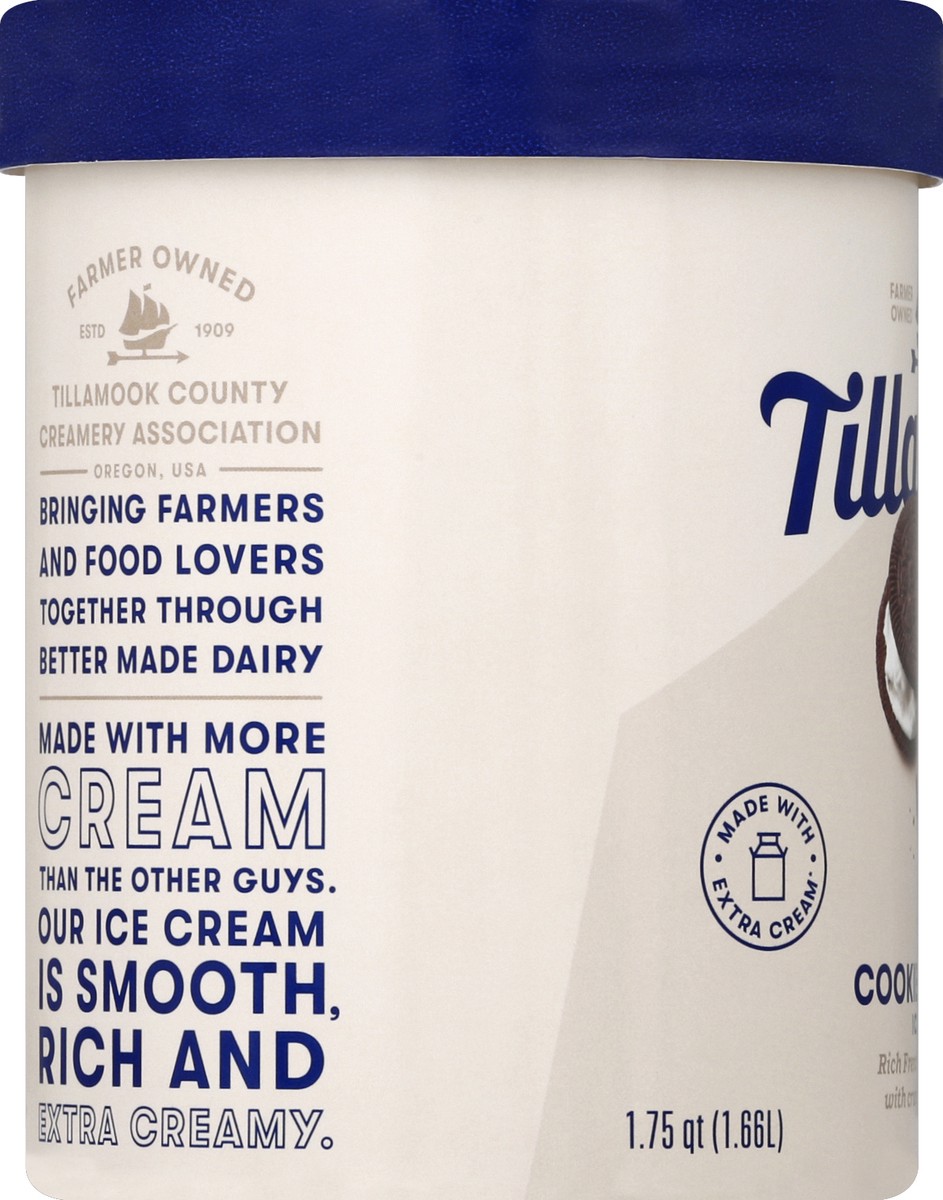 slide 3 of 6, Tillamook Cookies & Cream Ice Cream, 1.75 qt