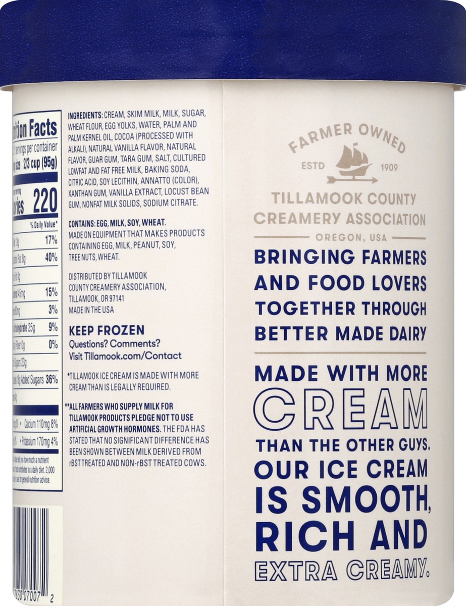 slide 6 of 6, Tillamook Cookies & Cream Ice Cream, 1.75 qt