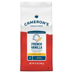 Cameron's Light Roast Ground Smooth French Vanilla Coffee 12 oz