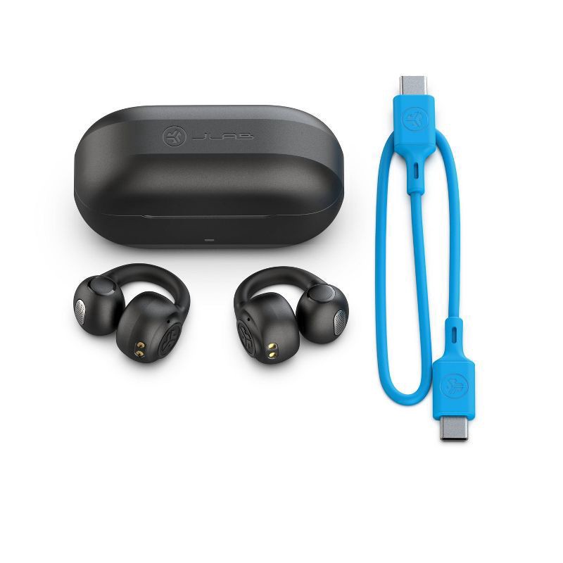 slide 10 of 14, JLab Flex True Wireless Bluetooth Open-Ear Earbuds - Black, 1 ct
