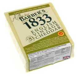 Barber's Wood Box English Cheddar Cut & Wrapped