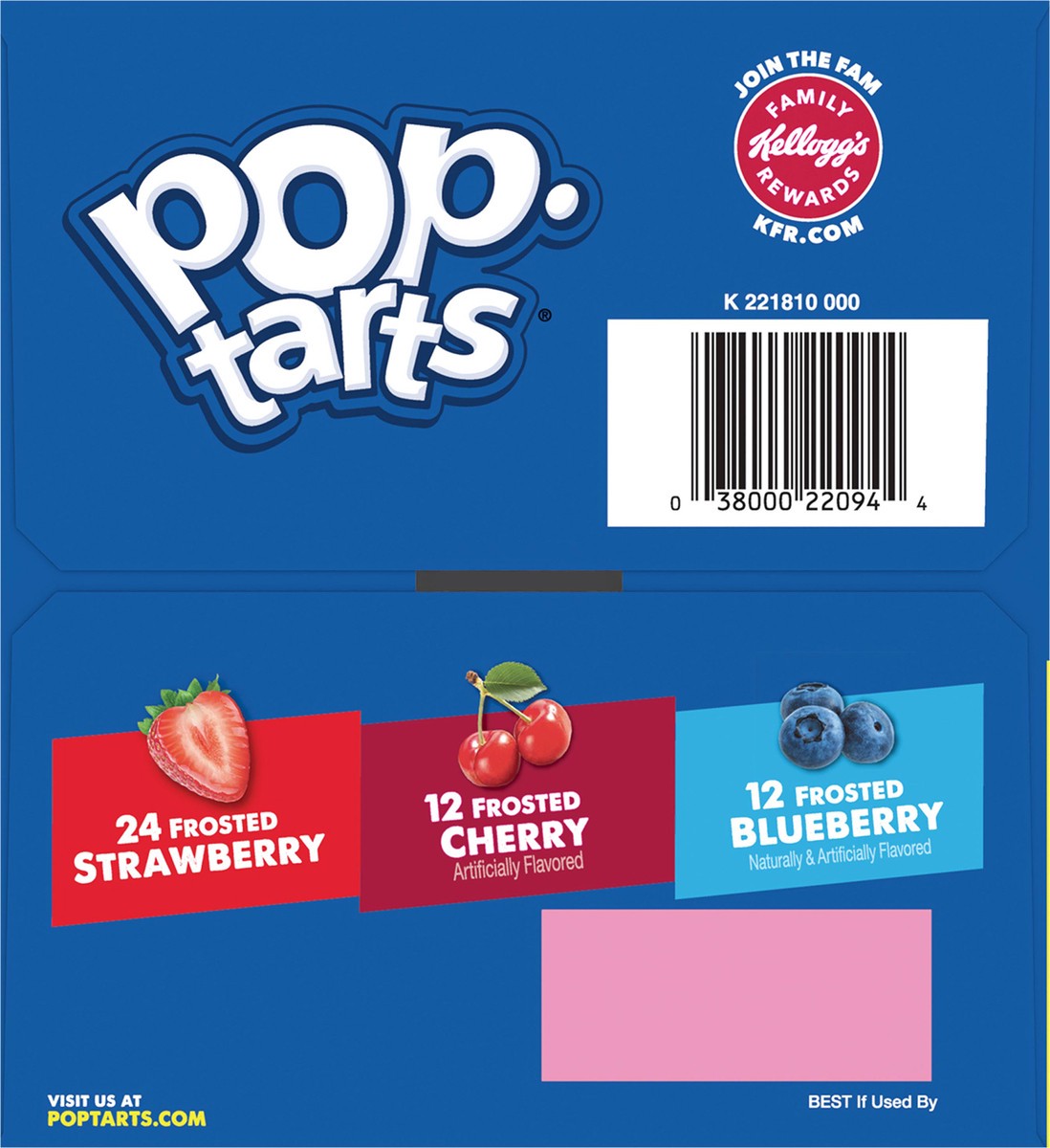 slide 8 of 8, Pop-Tarts Toaster Pastries, Breakfast Foods, Kids Snacks, Value Pack, Variety Pack, 81.2oz Box, 48 Pop-Tarts, 81.20 oz