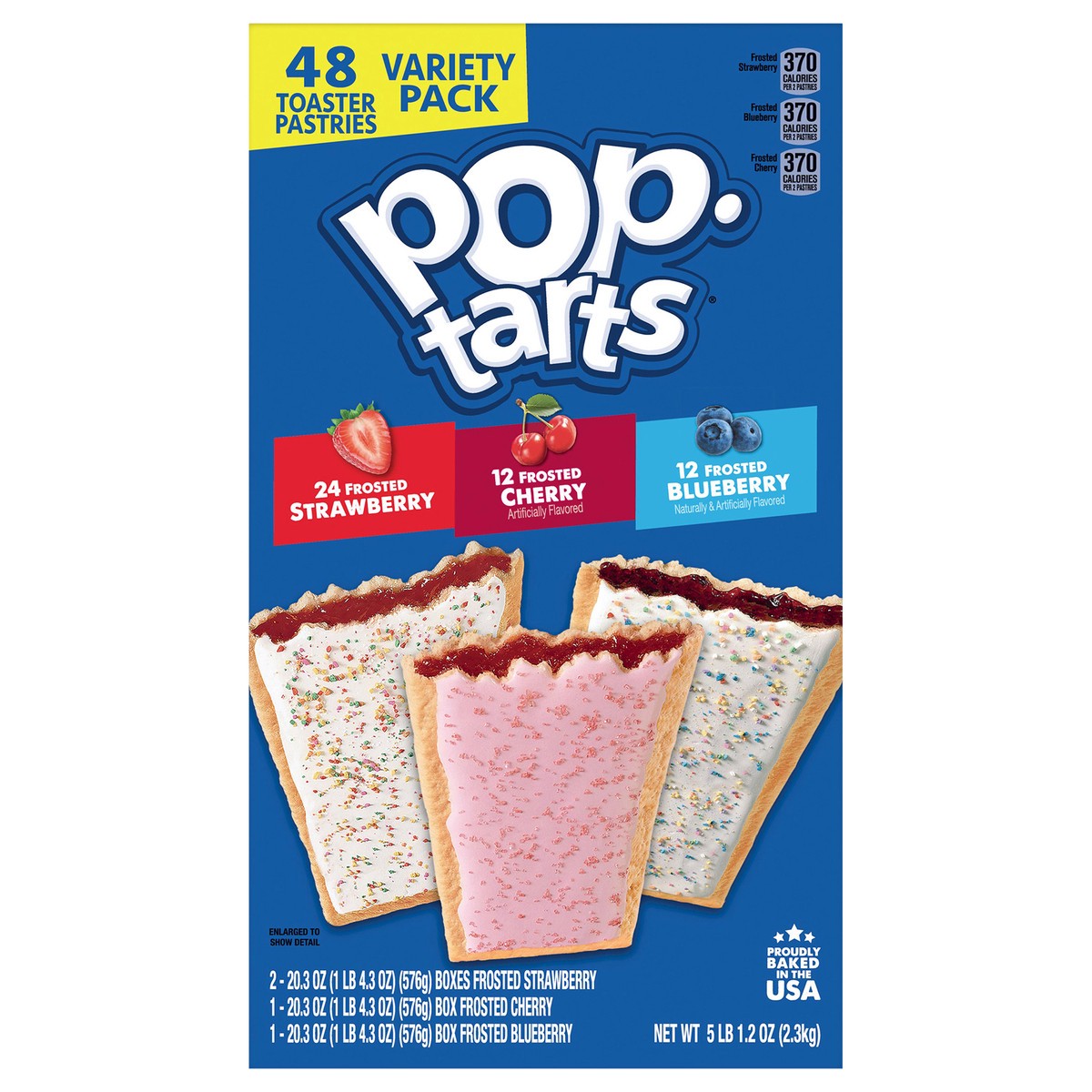 slide 1 of 8, Pop-Tarts Toaster Pastries, Variety Pack, 81.2 oz, 48 Count, 81.20 oz