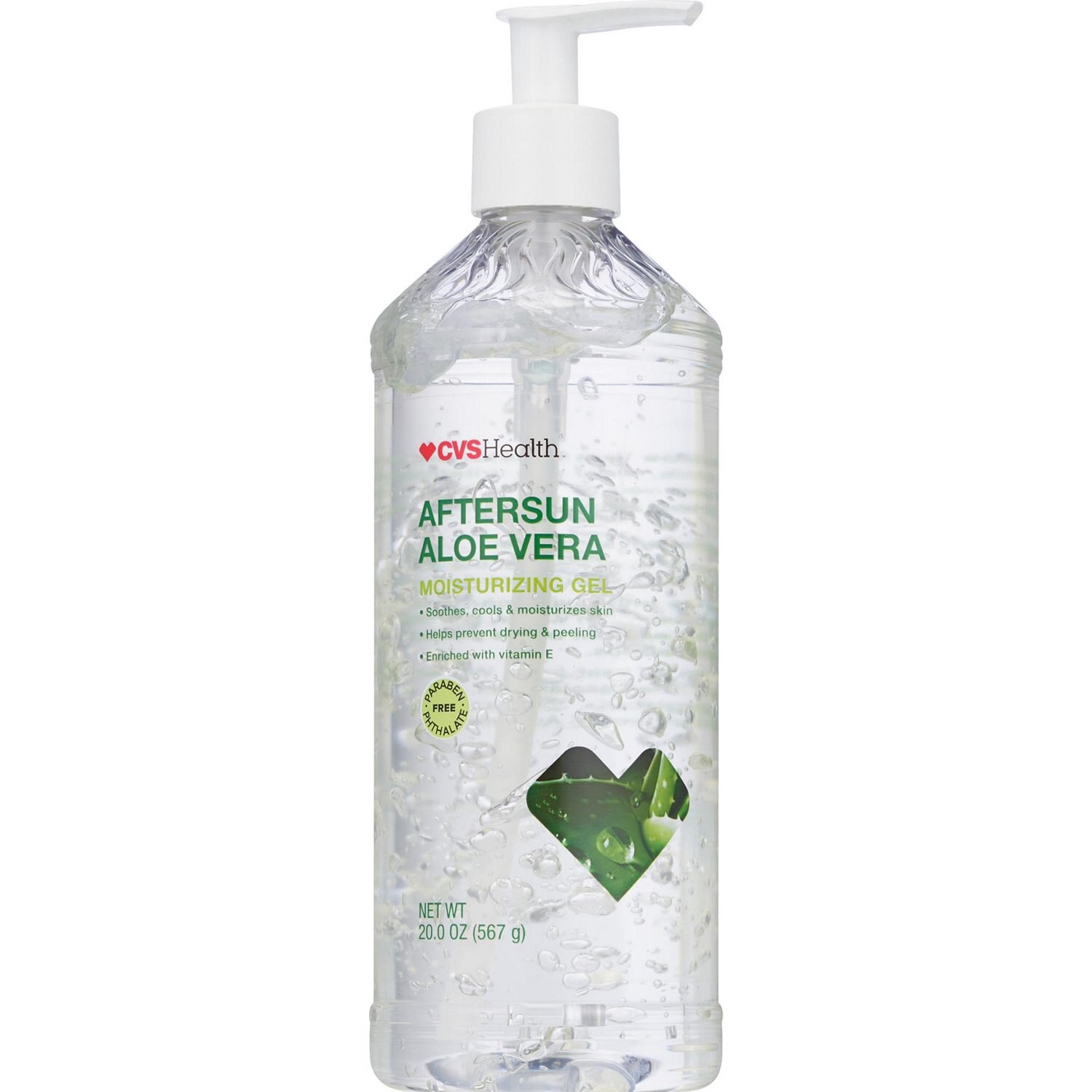 slide 1 of 7, CVS Health Aftersun Aloe Vera Moisturizing Gel, Value Size, 1 ct