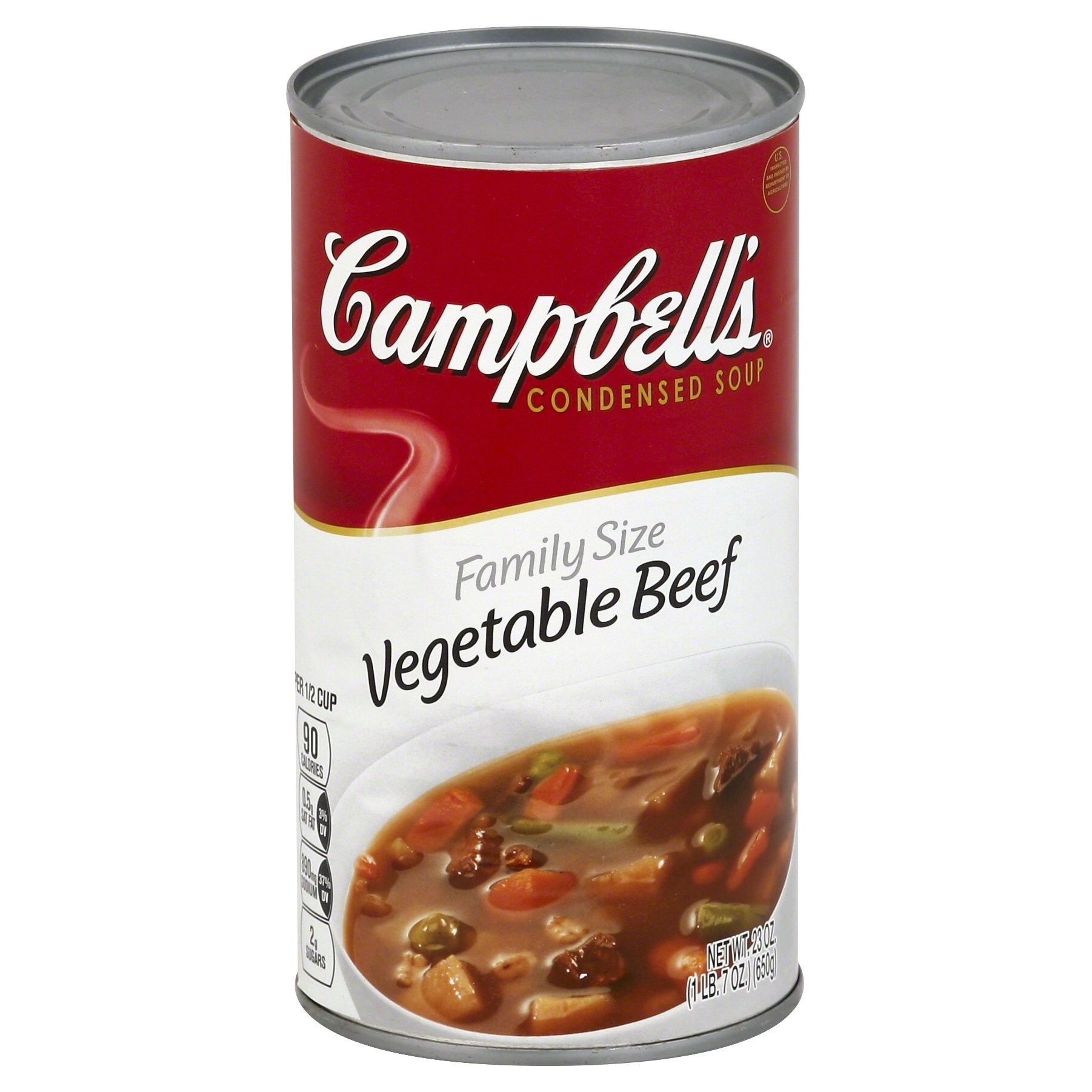 slide 1 of 5, Campbell's Condensed Family Size Vegetable Beef Soup, 23 oz