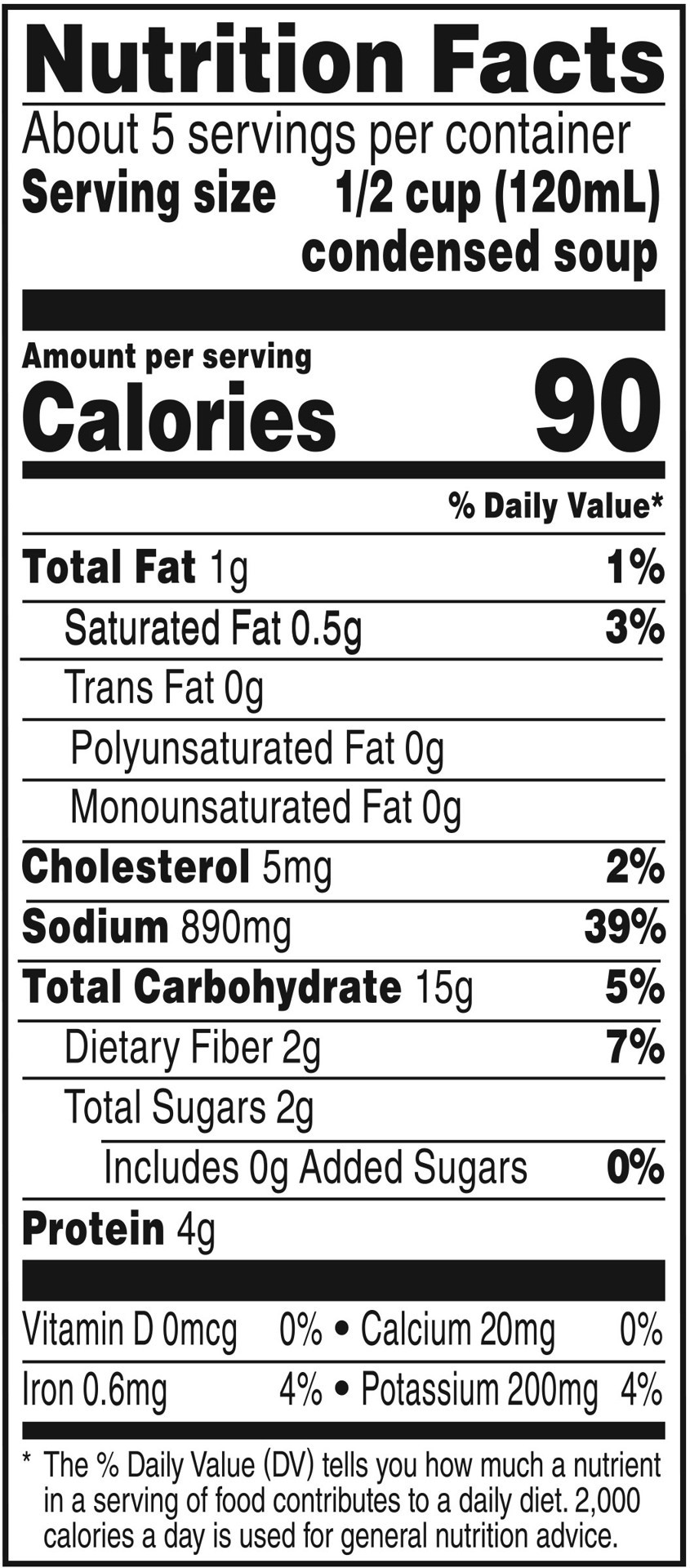 slide 4 of 5, Campbell's Condensed Family Size Vegetable Beef Soup, 23 oz